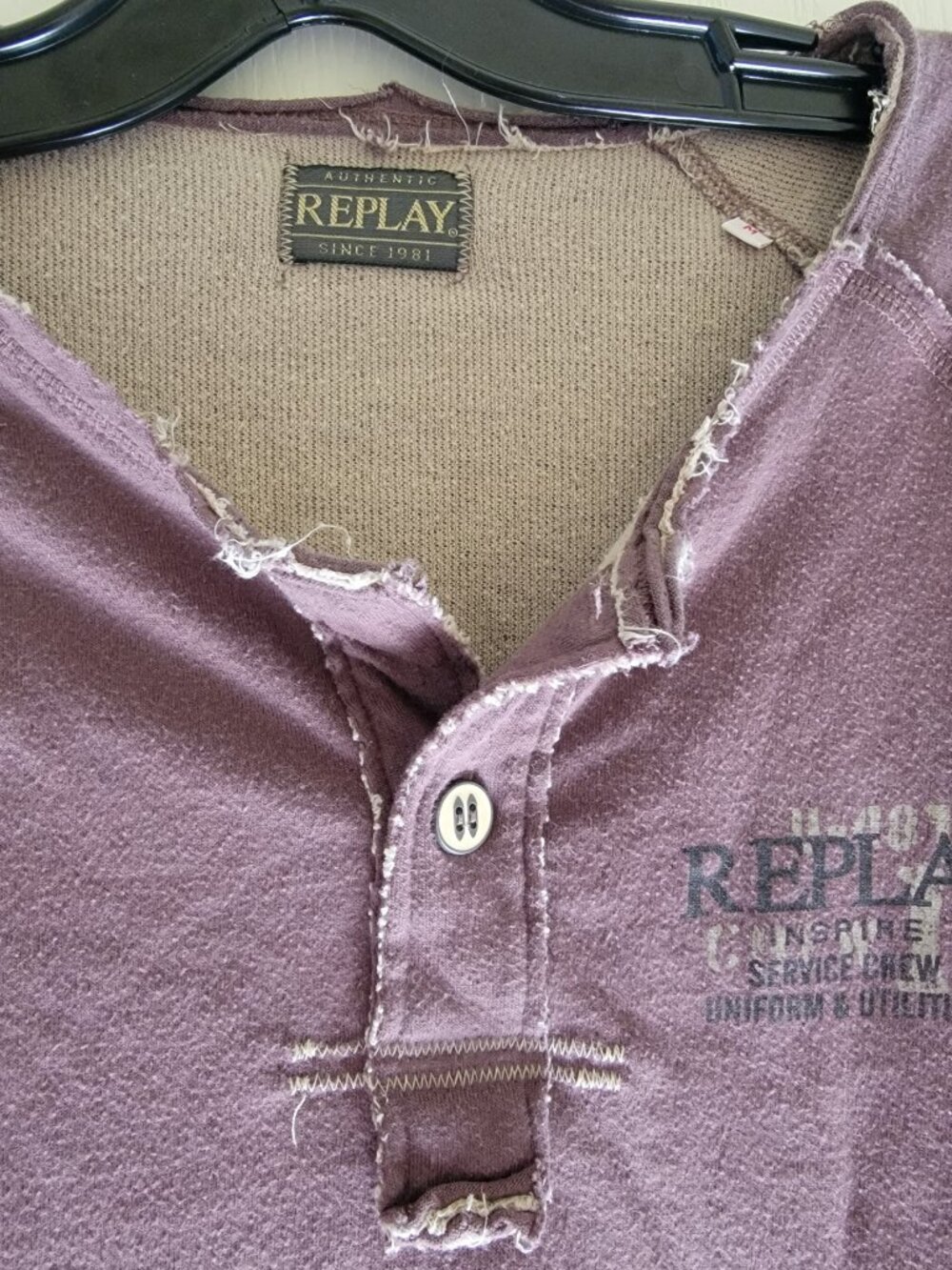 REPLAY DISTRESSED SLIM TOP - Picture 3 of 10